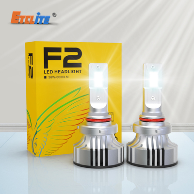 Etclite F2 Wholesale Dual Color 8000 Lumen Mini Car LED Headlight Bulbs