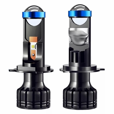 Fari a Led Ad Alta Potenza H4 Mini Proiettore Lampadine H7 Mini Bi Led Obiettivo Del Proiettore Laser H7 H4