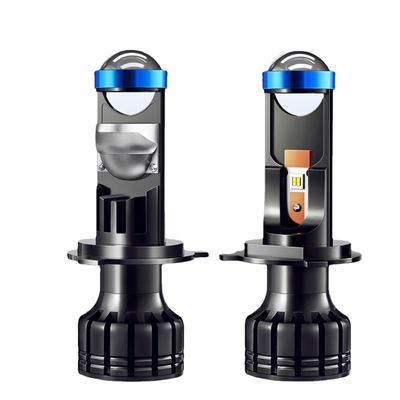 Conversione automatica del raggio Hi / Lo dell'obiettivo del proiettore Bi Led H4 con mini proiettore a LED H7 per auto